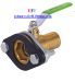 sweat and flanged brass ball valves