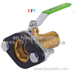 Flanged brass ball valves