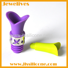 Fishion silicone wine bottle stopper parts