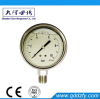 silicone or glycerine filled pressure gauge(stainless steel case brass connection)