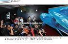 4D Movie Theater With Motion Chair Seat, Special Effect System, Flat / Arc Screen