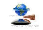 Non-Stop Rotating Magnetic Levitating Globe , 4 Inch Blue Light Globe Display