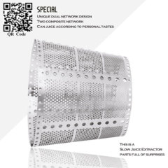 stainless steel 430 Slow Juicer filter basket