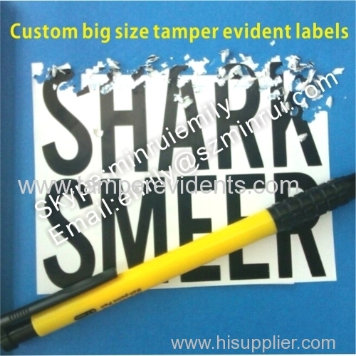 Custom Blanks Self Destructible Eggshell Vinyl Stickers Custom Designs