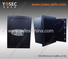 Electronic hidden wall safe flat for Large Jewelry or Small Handgun Security