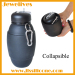 Collapsible silicone water bottle