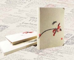 Linen cover Chinese style notebook/diary