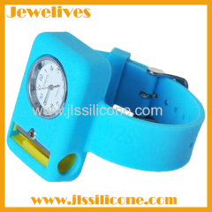 Silicone watch mix time and pencil sharpener