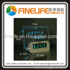 Fluorescence USB clock electronic alarm clock colorful
