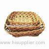 Square Storage Basket in Brown Color, Made of Plastic Rattan, Used for Packing and Storage