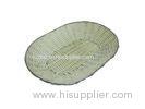 Restaurant Oval Rattan Fruit Basket Anti-Corrosion Without Handle