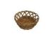 Samll Round Poly Rattan Fruit Basket For Kitchen , Hand Made