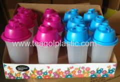 Protein shaker bottle 500ml plastic in display box packing