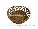 Hand Made PP Rattan Bread Basket In Brown With Moistureproof