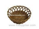 Hand Made PP Rattan Bread Basket In Brown With Moistureproof