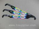 Custom PVC / PET paper frame tv 3d fireworks glasses for promotion