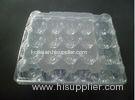 Rectangular Clear Plastic Egg Cartons With Egg Tray , plastic food packaging