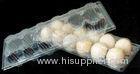 PVC 12 Cavities Clear Plastic Egg Cartons / Egg Tray 42mm Hole