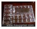 10 Cavities Clear Plastic Egg Cartons , Disposable Food Containers