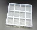 12 Holes Steamed Bun Tray / Clear Plastic Egg Cartons Plastic For Store