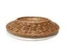 Vegetable Weaving Oval Poly Rattan Tray Storage Recyclable