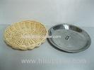 Hamburg Storage Round Poly Rattan Basket Tray Washable Eco-Friendly D29 * 6cm