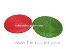 Food Red / Green Round PP Rattan Basket Tray For Candy Oil-resistance