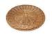 Weaved Round Recycled Rattan Basket Tray / Rattan Serving Tray Display