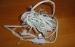 White Wire Multi Function Indoor 12v LED Christmas Lights 3.3W PVC / Rubber