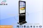 Free Standing Black / Silver AD Digital Signage Kiosk Support Android Windows Apple System