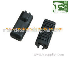 Black Plastic Rubber Front Footrest Motorcycle Parts