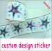 self adhesive custom ultra destructible mini/larger stickers labels