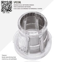 stainless steel 430 omega Slow Juicer filter basket