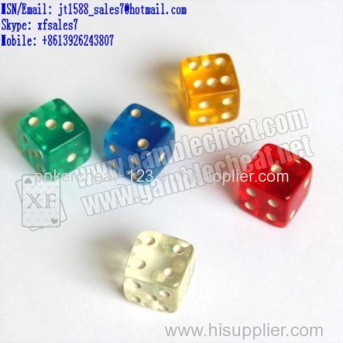 XF Customized Casino Acrylic Dices for different dices games/dice|marked cards|gamble cheat /poker cheat/contact lens