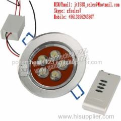 XF brand new LED lights lamp camera with long distance for bar /dice|marked cards|gamble cheat /poker cheat/contact lens