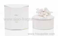 luxury scented soy candle in ceramic jar new packing design scented candle and handmade gift color box