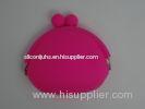 Green Silicone Coin Purse Handbags Waterproof With Debossed