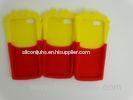 Yellow Silicone Iphone 4 / Iphone4S Case McDonald Chips Mobile Covers Washable
