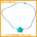 Single star bead Silicone necklace