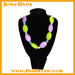 Silicone double color beads shape necklace