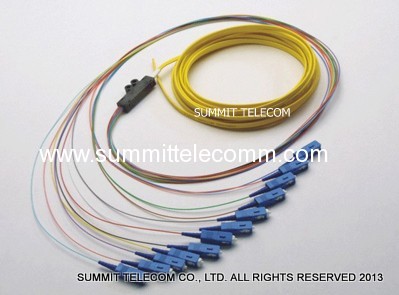 Fiber Optic Ribbon Fanout Pigtails Optical Fiber Ribbon Pigtails