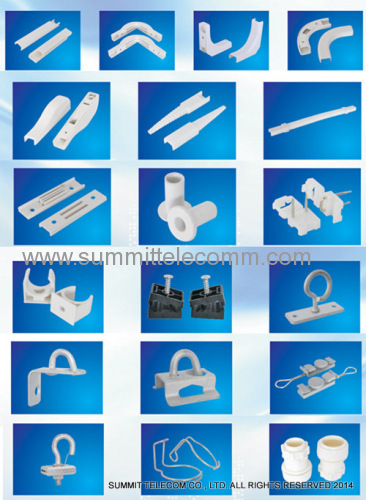 FTTH Construction Accessories, FTTH Drop Cable Accessories, Cable Duct, Cable Ma-nagement, Retractor, Fastener, Hooks