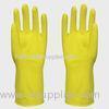 Kids Dip Flock Lined Long Household Latex Gloves Luminous , Colorful