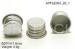 Eco-Friendly Aluminum Screw Caps Silver For Cosmetics , Food Bottles