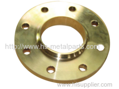 Bronze investment casting plate flange