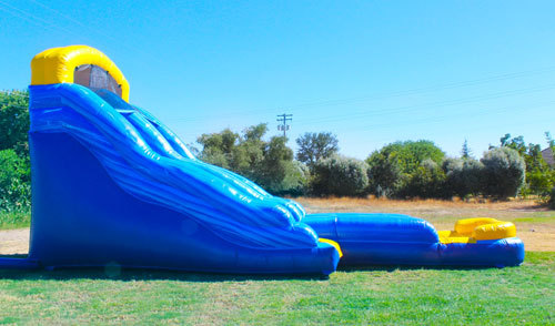 Fantastic inflatable blue water slide for sale