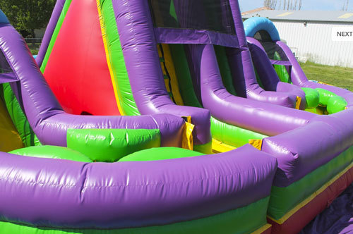 Inflatable fun city crazy obstacle course