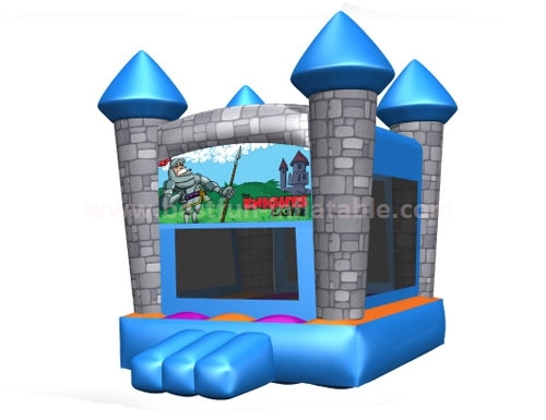 Blue Inflatable Bouncy Castle Moonwalk