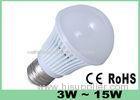 CE RoHS High Lumens Plastic E27 LED Bulb Lighting 6W SMD 2835 2700K - 6500K Warm White