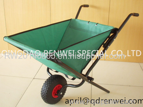 floding garden wheelbarrow with metal fram